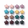 Spray Painted Acrylic Beads MACR-S373-45-O-1