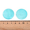 Spray Painted Natural Capiz Shell Disc Links Connector Charms SSHEL-T017-32A-3