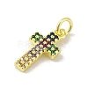 Brass Micro Pave Cubic Zirconia Pendants KK-M283-20B-02-2