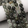 Natural Green Rutilated Quartz Beads Strands G-E561-14-6mm-3