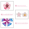 40Pcs 8 Style Plastic Beads KY-DC0001-12-4
