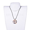 Natural & Synthetic Mixed Stone Pendant Necklaces NJEW-JN02487-M-6