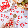 60Pcs 3 Style Silicone Pendant SIL-GF0001-28A-3
