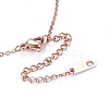 304 Stainless Steel Pendant Necklaces NJEW-I232-02RG-4