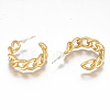 Brass Stud Earrings EJEW-F244-03MG-2