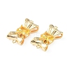 Brass Pave Cubic Zirconia Connector Charms KK-L208-01G-07-3