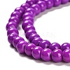 Painted Glass Bead Strands DGLA-S071-6mm-52-3