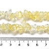 Transparent Crackle Glass Beads Strands GLAA-U004-01E-4