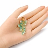 Trumpet Flower Glass Pendant Decorations HJEW-YW0001-02A-4
