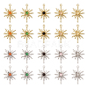 20Pcs 10 Styles Rack Plating Alloy Cat Eye Pendants FIND-TA0002-39-2