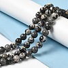 Natural Black Agate Beads Strands G-M402-D01-2
