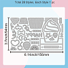 Carbon Steel Cutting Dies Stencils DIY-WH0309-1747-6