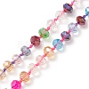 5Pcs 5 Style Bling Glass Beaded Necklaces Set for Women NJEW-JN04056-5