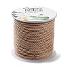 20M Polyester Braided Cord for Jewelry Making OCOR-G015-04A-06-2