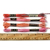 12 Skeins 12 Colors 6-Ply Polyester Embroidery Floss OCOR-FS0001-01A-02-5