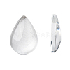 Transparent Teardrop Glass Cabochons GGLA-R024-14x10-1