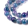 Dyed Natural White Jade Beads Strands G-T138-10mm-210-14-3