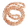 Electroplate Glass Beads Strands EGLA-J013-4X6mm-F24-4