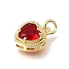 Brass Glass Pendants KK-E802-16G-C-2