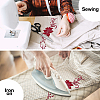Peony Polyester Embroidery Ornament Accessories PATC-WH0008-04B-5