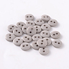 2-Hole Flat Round Resin Sewing Buttons for Costume Design BUTT-E119-18L-05-1