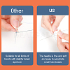 10Pcs 201 Stainless Steel Bented Beading Needles TOOL-BBC0001-07-1-6