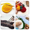 4Pcs 2 Styles Bamboo Handle Iron Crochet Hook Needles TOOL-DJ0001-48-4
