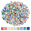 450G 9 Colors Glass Cabochons GGLA-OC0001-15-1