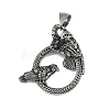 Hand Polished 304 Stainless Steel Pendants STAS-V012-03AS-1