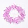 Natural Quartz Crystal Points Beads Strands G-K181-B03-2