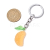 2Pcs Orange Slice Resin Keychains KEYC-JKC01064-3