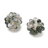 Natural Moss Agate Woven Beads GG-CBA2E9C-E01-2
