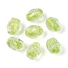 Handmade Foil Glass Beads Strands FOIL-N033-02E-1