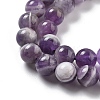 Natural Amethyst Beads Strands X-G-M445-8MM-01E-3