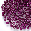 8/0 Baking Paint Glass Round Seed Beads SEED-S036-01B-10-1