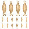 16Pcs 304 Stainless Steel Pendant STAS-ME0002-76-1