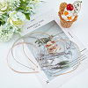 SUPERFINDINGS 6Pcs 6 Style Alloy Double Hair Band Findings AJEW-FH0002-83-3