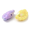 UV Plating Opaque Acrylic Beads X-SACR-L005-10-4
