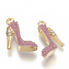Alloy Enamel Stilettos Pendants ENAM-S115-042B-1