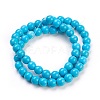 Synthetic Turquoise Beads Strands TURQ-G106-8mm-02F-2