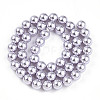 Baking Paint Pearlized Glass Pearl Bead Strands HY-N002-8mm-A04-3