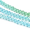 Transparent Painted Glass Beads Strands DGLA-A034-T3mm-A17-4