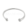 Classic 201 Stainless Steel Cuff Bangles for Women BJEW-P289-01P-3