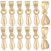 60Pcs 2 Size Brass Ice Pick Pinch Bails KK-BBC0010-09-1