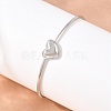 304 Stainless Steel Bangles for Women BJEW-N040-01B-P-4