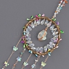 Natural Green Aventurine Nuggets Pendant Decorations HJEW-D302-12-3