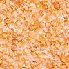 Baking Paint Electroplate Transparent Glass Seed Beads SEED-N006-07G-3
