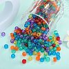 1200Pcs 6 Colors Transparent Plastic Beads KY-SZ0001-55-3