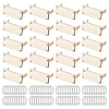 20Pcs Zinc Alloy Rectangle Bag Decorative Clasps PURS-FH0001-14KCG-1