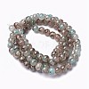 Spray Painted Glass Beads Strands X-GLAA-A038-C-48-2